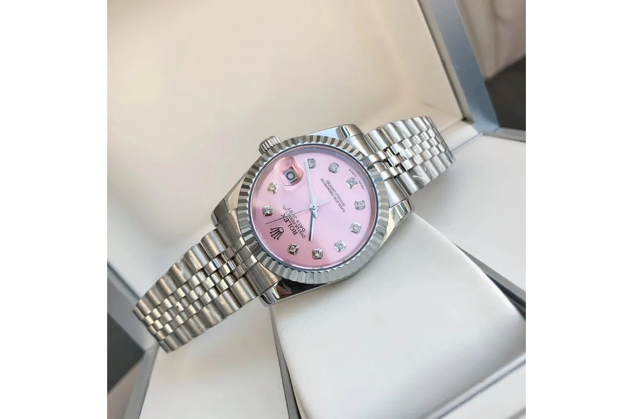 Couple Watches Rolex Datejust 36/28mm SS/SS Jub Pink/Dial - Bestter Watches