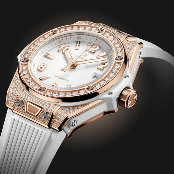 Hublot Big Bang Women Automatic White Rubber Watch 485.OE.2080.RW.1604 - Bestter Watches