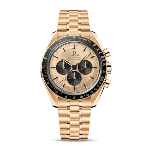 Omega Speedmaster Men Automatic Gold 18ct Yellow Gold Watch O31060425099002 - Bestter Watches