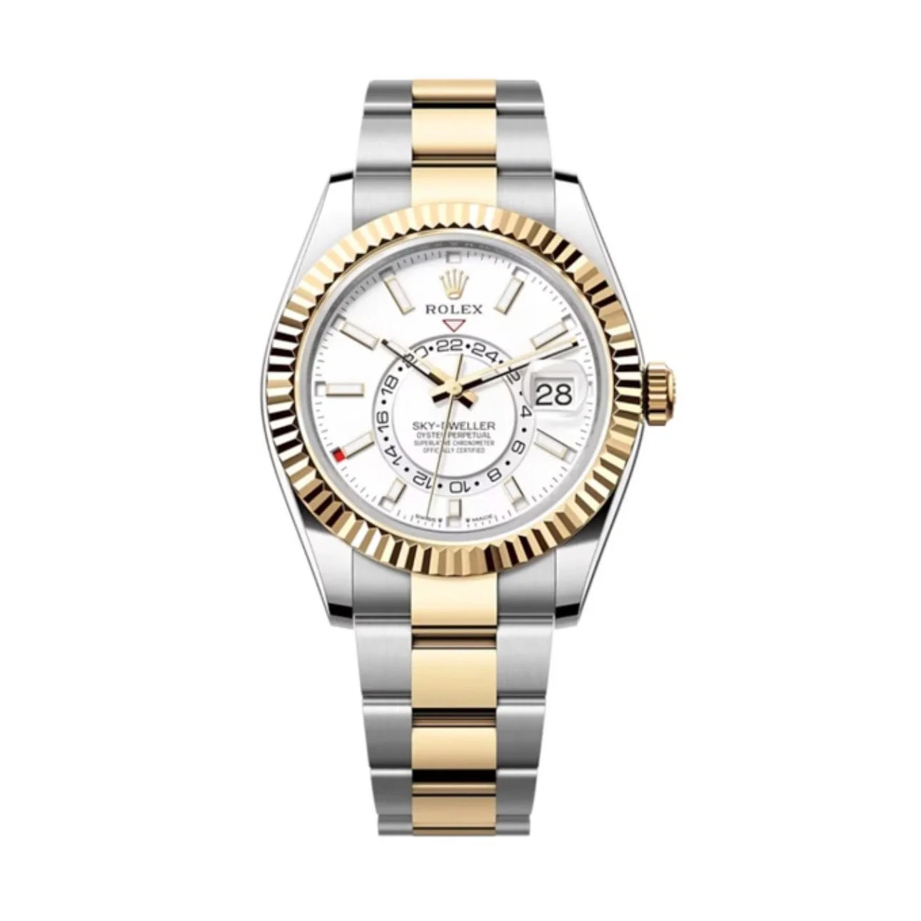 Superclone Rolex Sky-Dweller 42 mm Intense white Dial 336933 Oyster - Bestter Watches