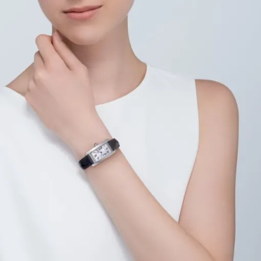 Cartier Tank Américaine Women Quartz Silver Alligator Watch WSTA0043 - Bestter Watches