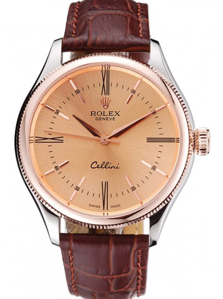 Rolex Cellini 40mm Orange Dial 622840 - Bestter Watches