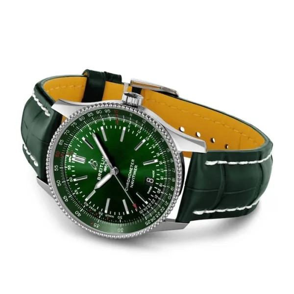 Breitling Navitimer Men Automatic Green Alligator Watch A17326361L1P2 - Bestter Watches
