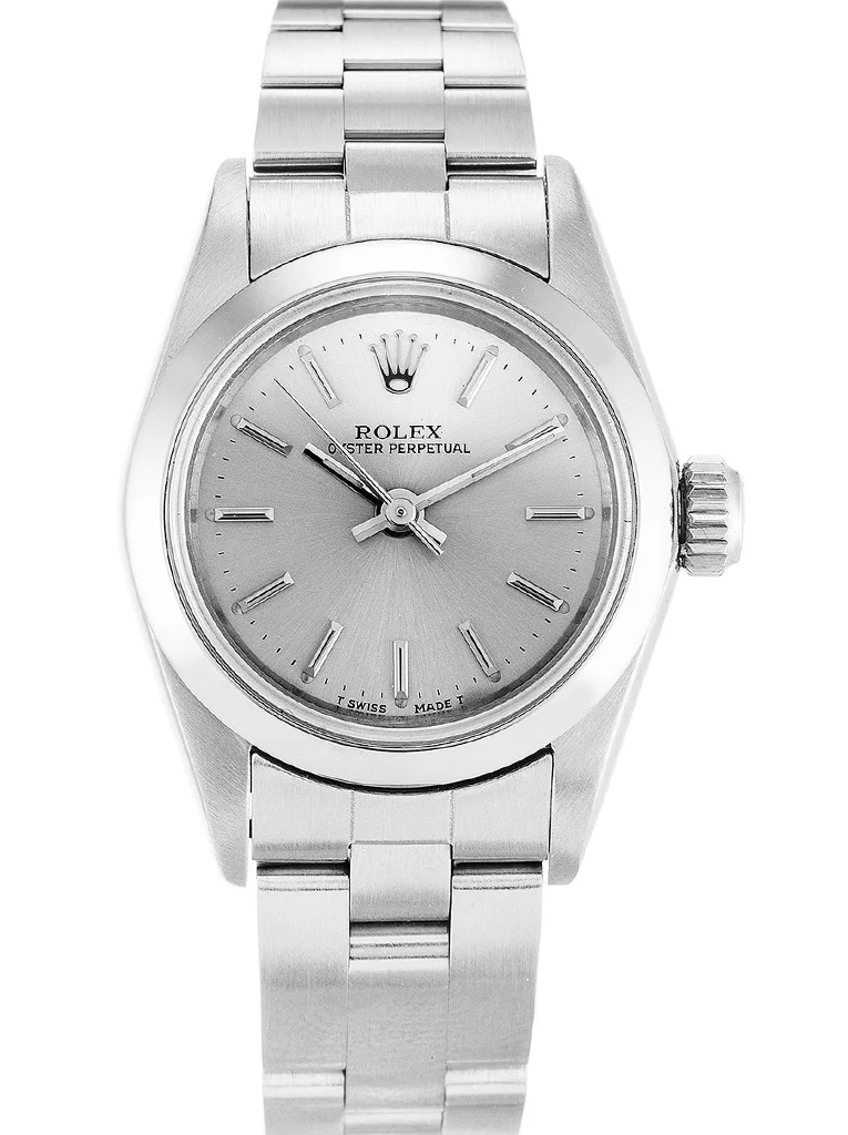 Rolex Oyster Perpetual Lady 26mm Silver Dial 67180 - Bestter Watches