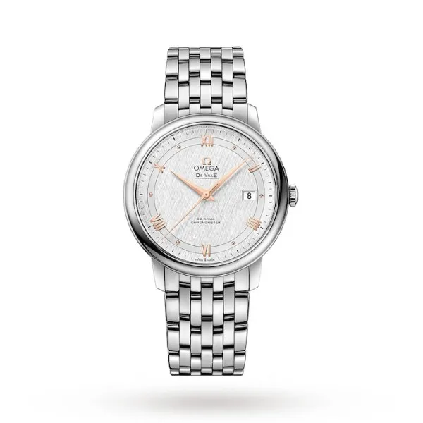 Omega De Ville Men Automatic Mother of Pearl Stainless Steel Watch O42410402002004 - Bestter Watches