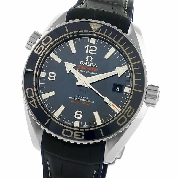 Omega Planet Ocean Men Automatic Blue Leather Watch O21533402003001 - Bestter Watches
