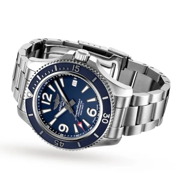 Breitling Superocean Men Automatic Blue Stainless Steel Watch A17366D81C1A1 - Bestter Watches