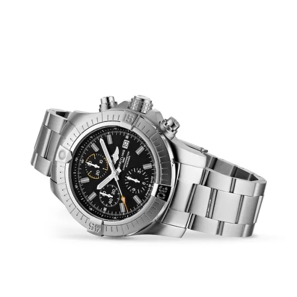 Breitling Avenger Men Automatic Black Stainless Steel Watch A13317101B1A1 - Bestter Watches