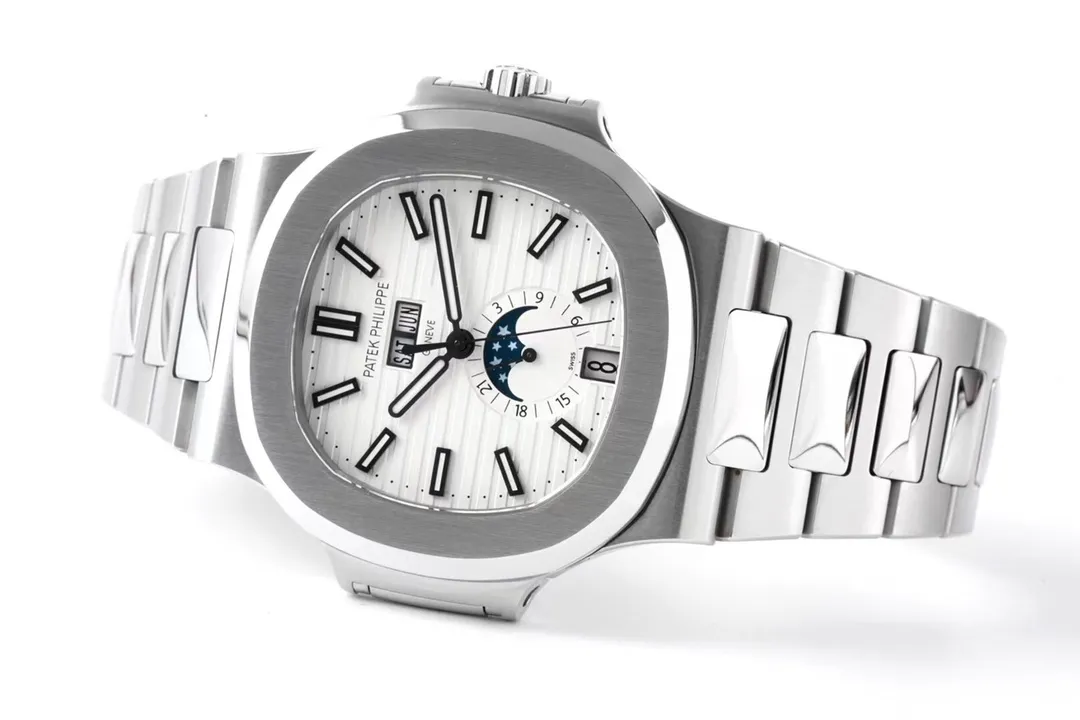 Patek Philippe Nautilus Silver Annual Calendar - Bestter Watches