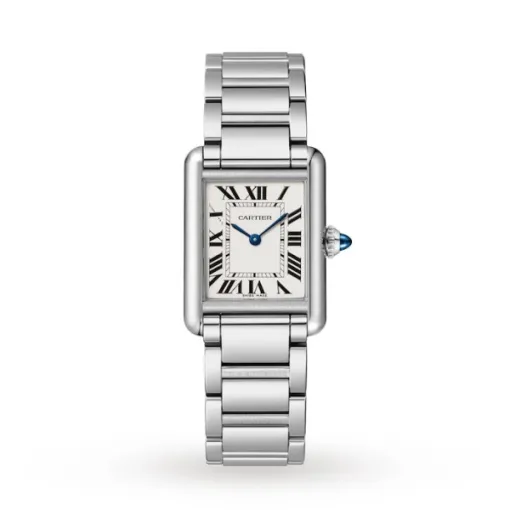 Cartier Tank Must 27 mm Women Quartz Silver Stainless Steel Watch WSTA0051 - Bestter Watches