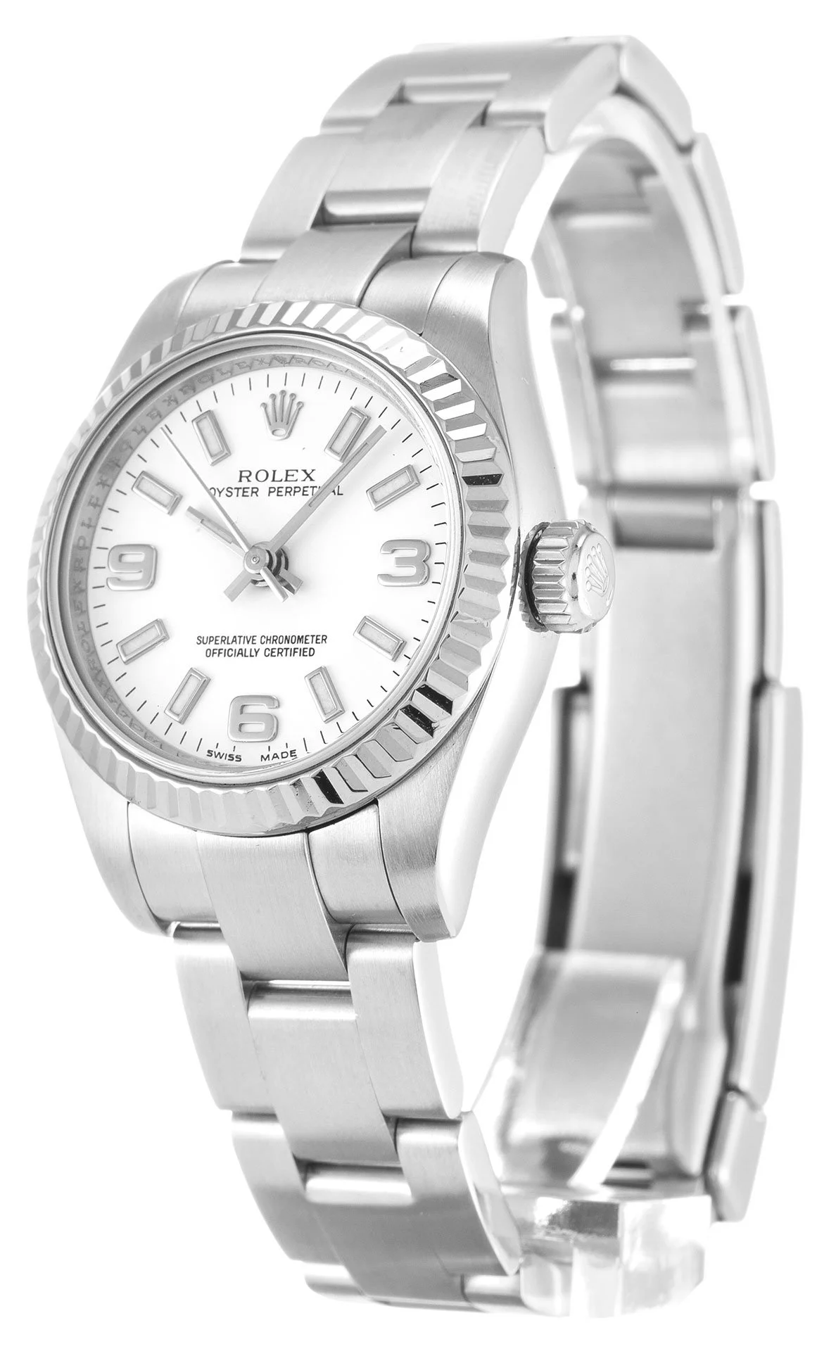 Rolex Oyster Perpetual Lady 26mm White Dial 176234 - Bestter Watches