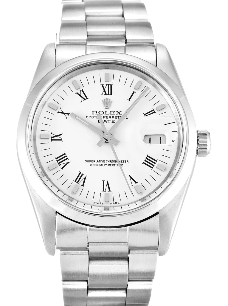 Rolex Oyster Perpetual Date 34mm White Dial 15000 - Bestter Watches