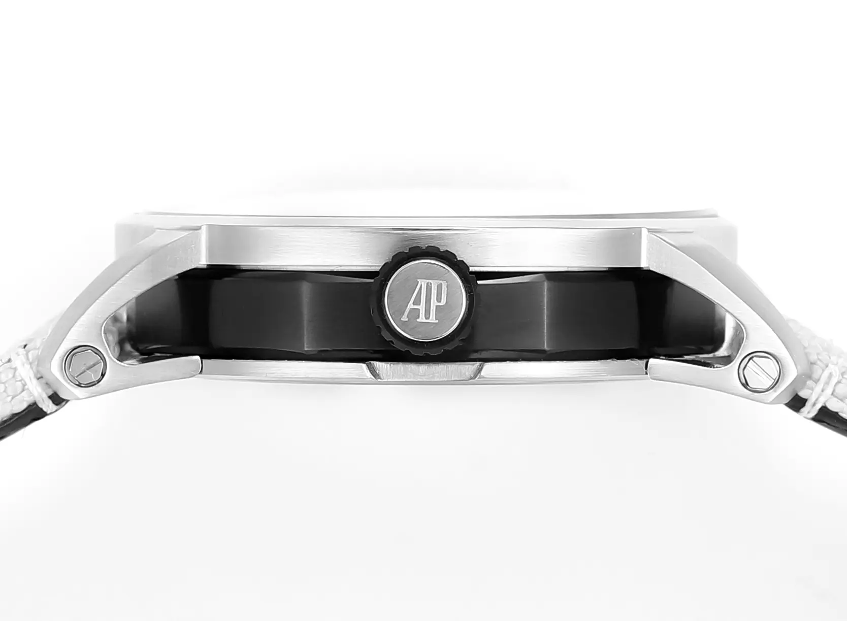 watch Audemars Piguet CODE 11.59 Stainless Steel Watch with Smoked Dial and Beige Fabric Strap, 41mm - Bestter Watches