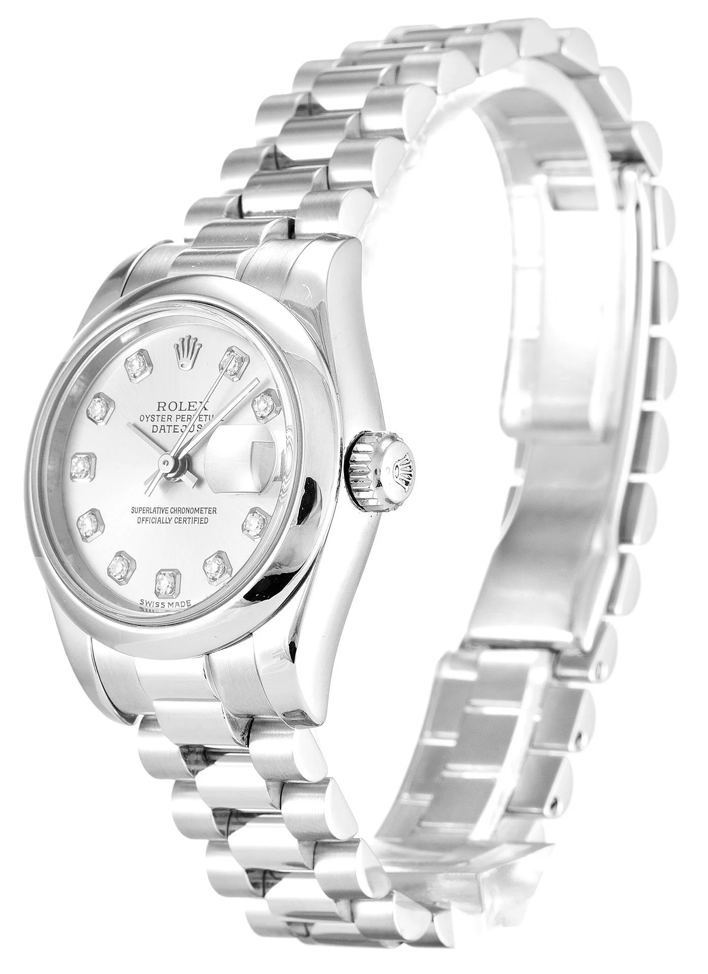 Rolex Lady-Datejust 26mm Silver Dial 179166 - Bestter Watches