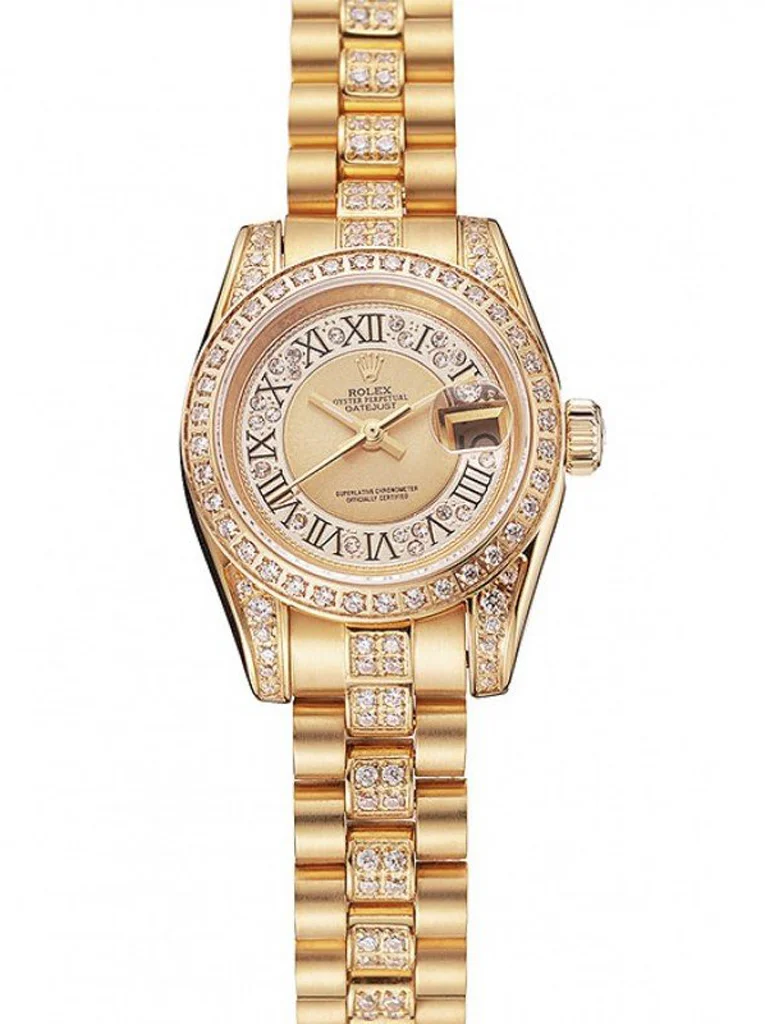 Superclone Rolex Datejust 21mm Gold Dial 1453953 - Bestter Watches