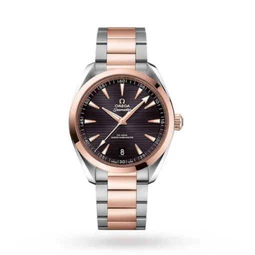 Omega Seamaster Aqua Terra Men Automatic Brown Bicoloured Watch O22020412106001 - Bestter Watches