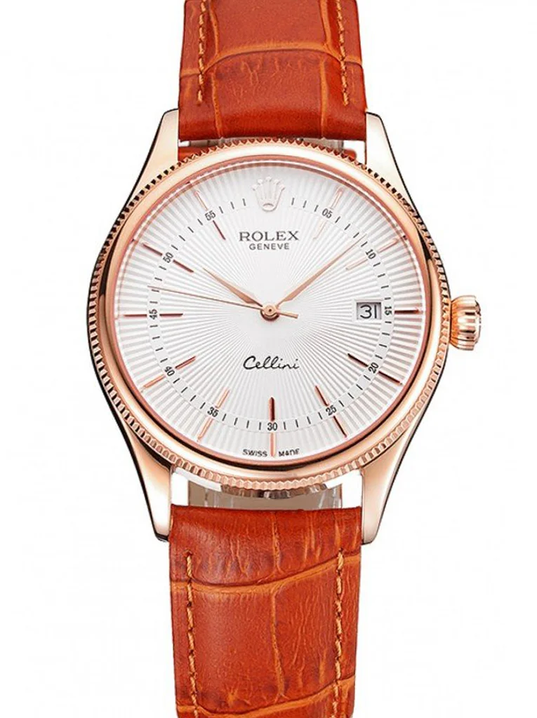 Superclone Rolex Cellini 38mm White Dial REP016812 - Bestter Watches