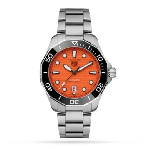 TAG Heuer Aquaracer Men Automatic Orange Stainless Steel Watch WBP201F.BA0632 - Bestter Watches