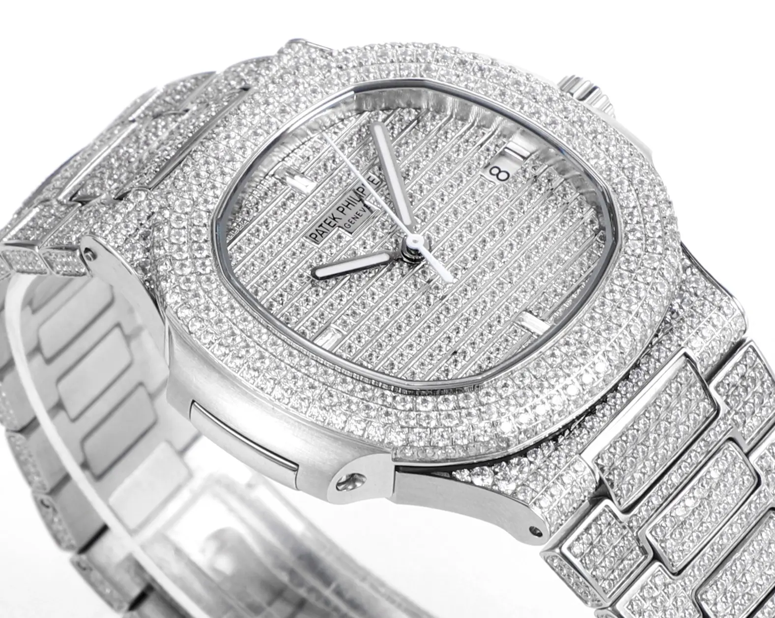 Patek Philippe Nautilus Full Star Watch, Platinum - Bestter Watches