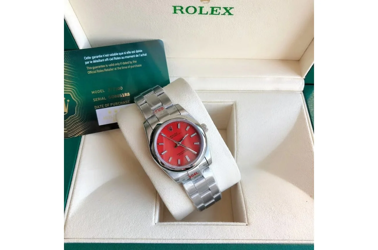 Couple Watches Rolex Oyster Perpetual 31/41mm SS/SS Red/Stk - Bestter Watches