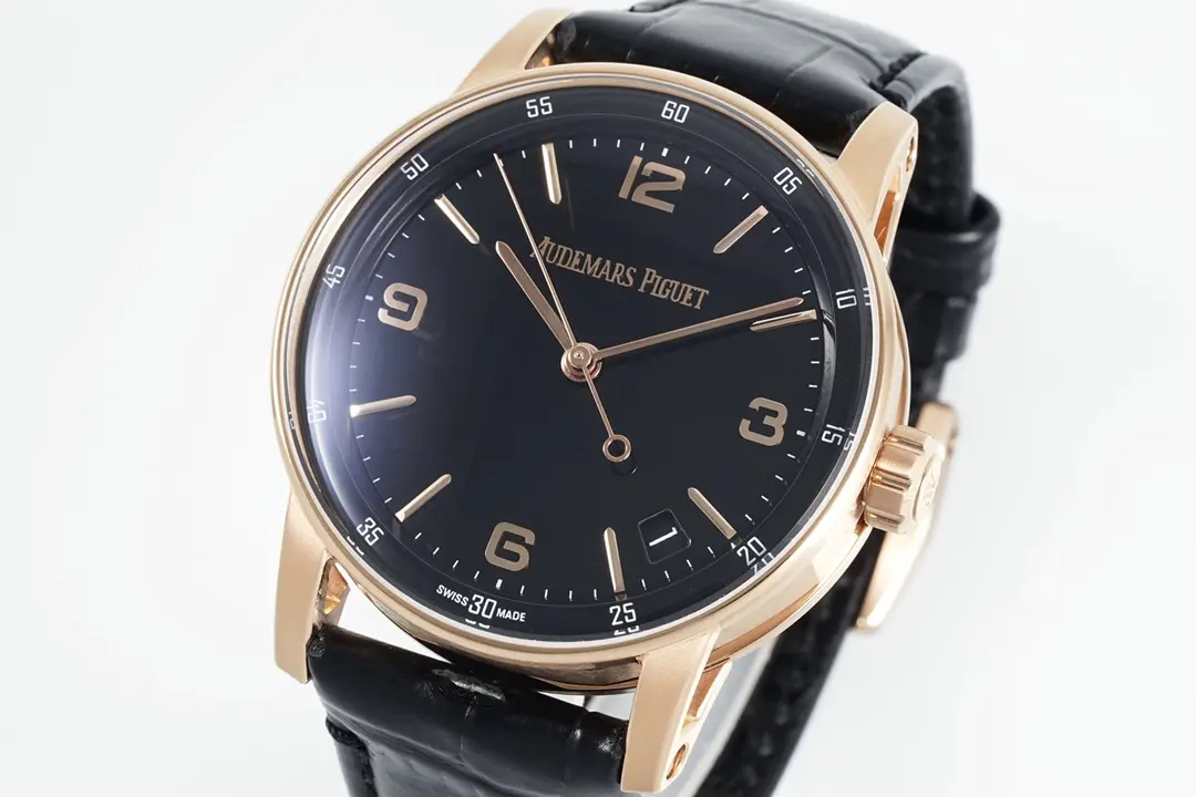 watch Audemars Piguet CODE 11.59 Blue Dial Three-Hand Automatic Watch   Rose Gold and Stainless Steel, 41mm - Bestter Watches