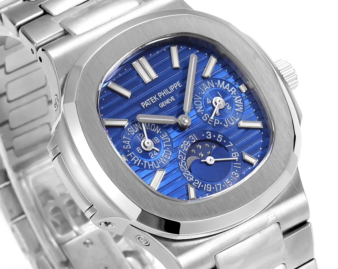 Patek Philippe Blue Nautilus Perpetual Calendar - Bestter Watches