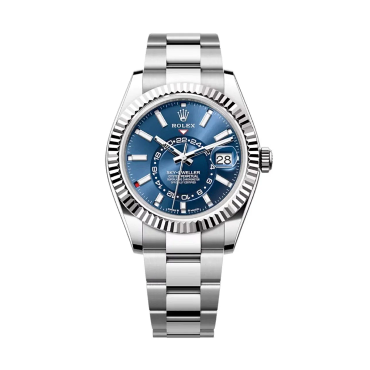 Superclone Rolex Sky-Dweller 42 mm Bright blue Dial 336934 Oyster - Bestter Watches