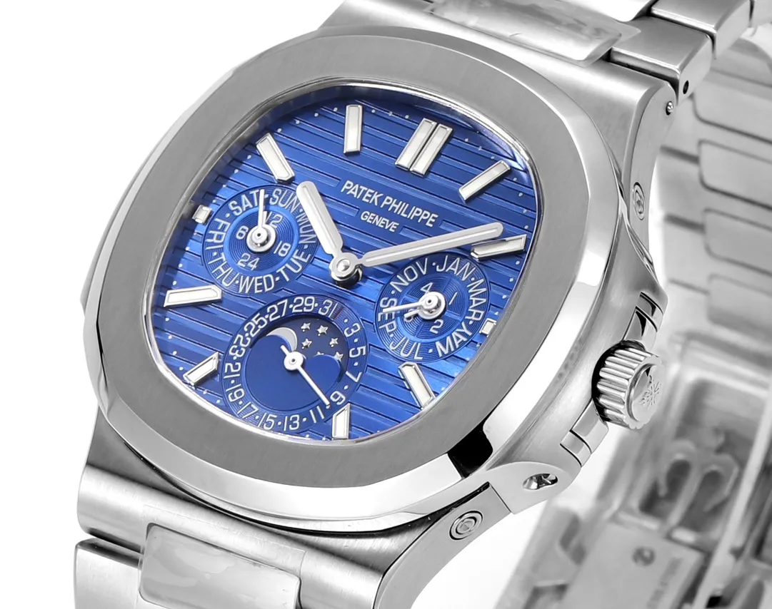 Patek Philippe Blue Nautilus Perpetual Calendar - Bestter Watches