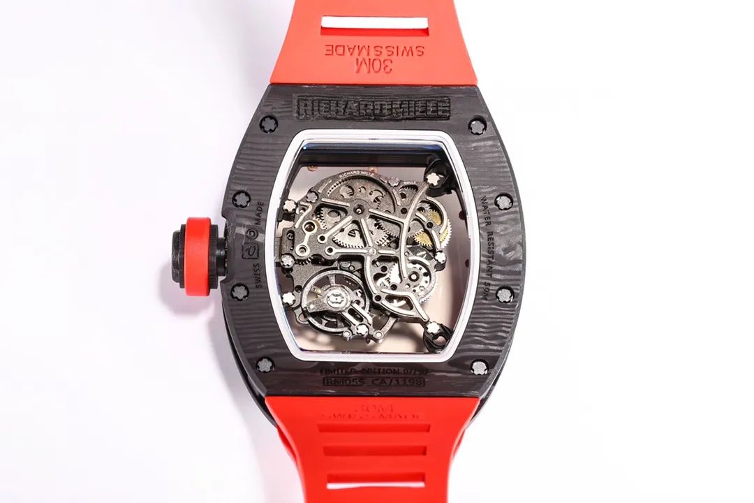 Richard Mille RM055 Red Carbon Fiber Watch - Bestter Watches