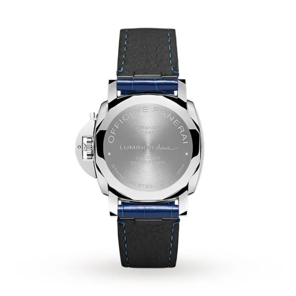 Panerai Luminor Due Unisex Automatic Blue Alligator Watch PAM01273 - Bestter Watches