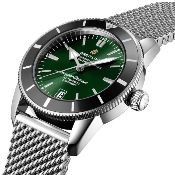 Breitling Superocean Heritage Men Automatic Green Stainless Steel Watch AB2010121L1A1 - Bestter Watches