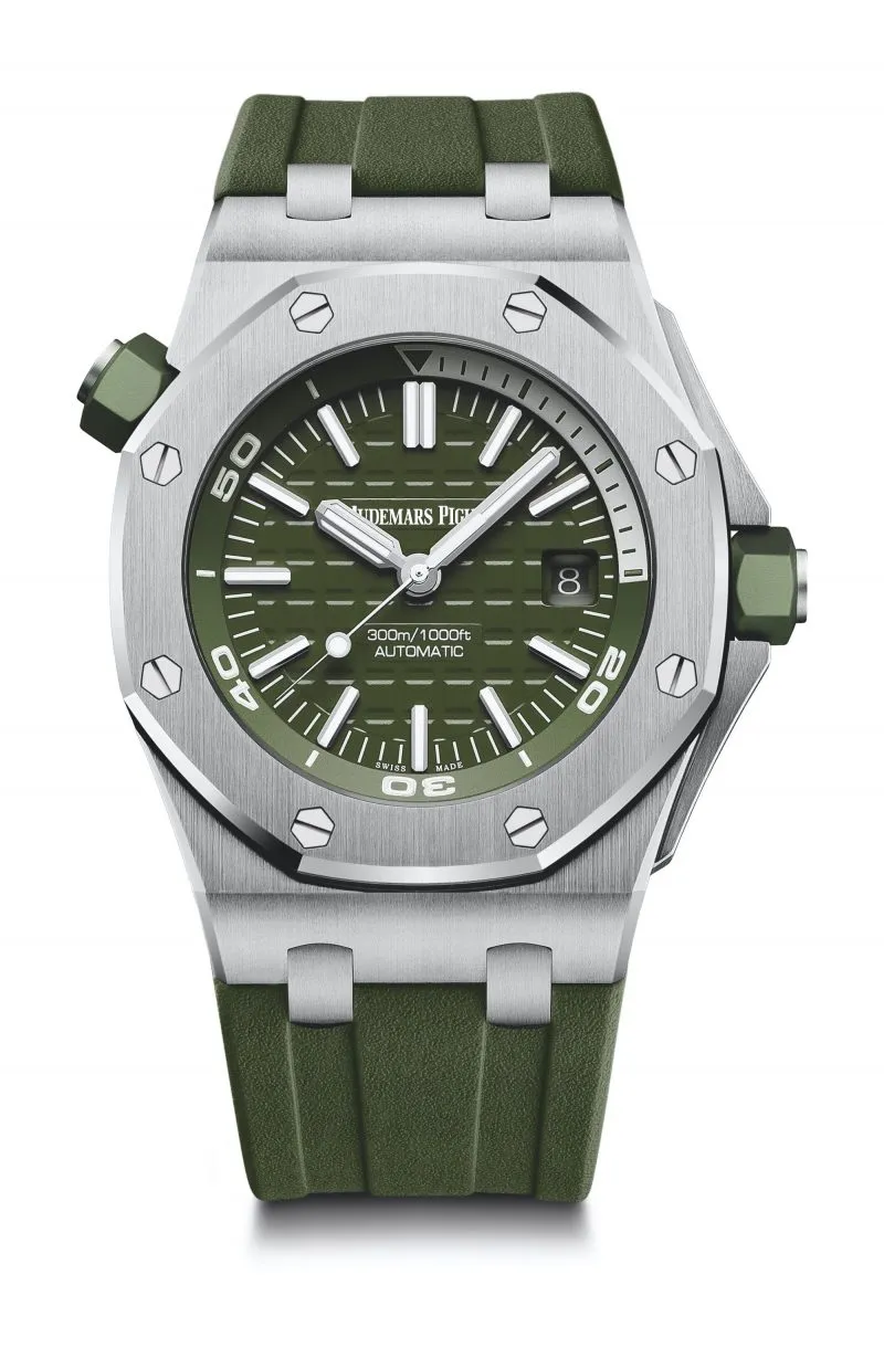 Audemars Piguet Royal Oak Offshore Diver Green 15710ST.OO.A052CA.01 - Bestter Watches