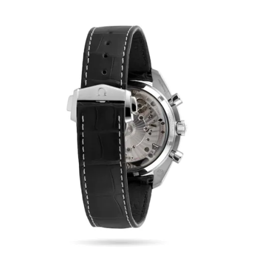 Omega Speedmaster Men Automatic Black Calf Watch O32933445101001 - Bestter Watches