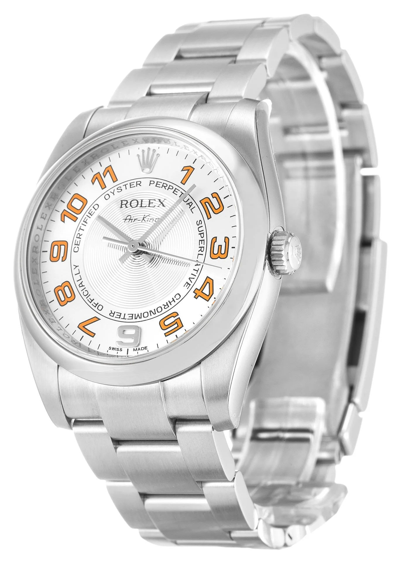 Rolex Air-King 34mm Silver Dial 114200 - Bestter Watches