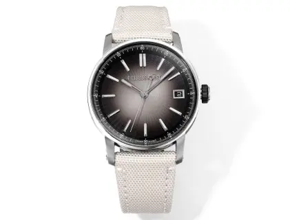 watch Audemars Piguet CODE 11.59 Stainless Steel Watch with Smoked Dial and Beige Fabric Strap, 41mm - Bestter Watches