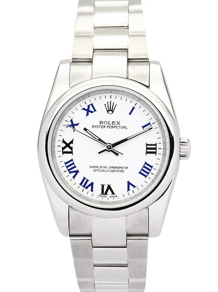 Rolex Oyster Perpetual Lady 31mm White Dial 177200 - Bestter Watches