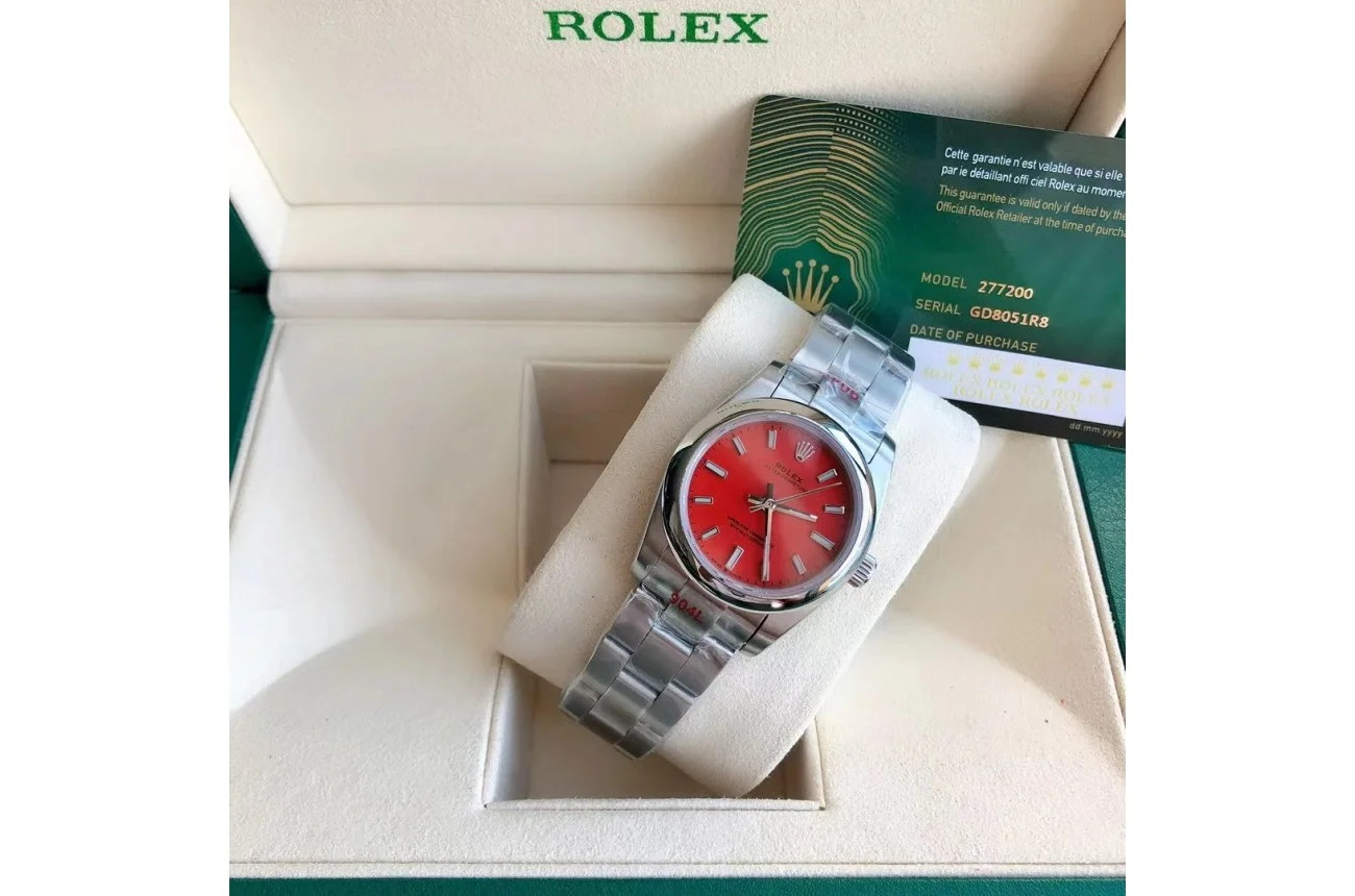 Couple Watches Rolex Oyster Perpetual 31/41mm SS/SS Red/Stk - Bestter Watches