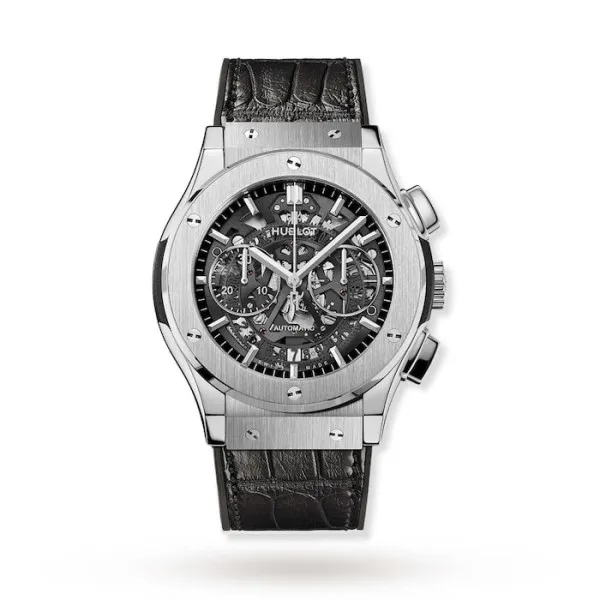 Hublot Classic Fusion Men Automatic Skeleton Leather Watch 525.NX.0170.LR - Bestter Watches
