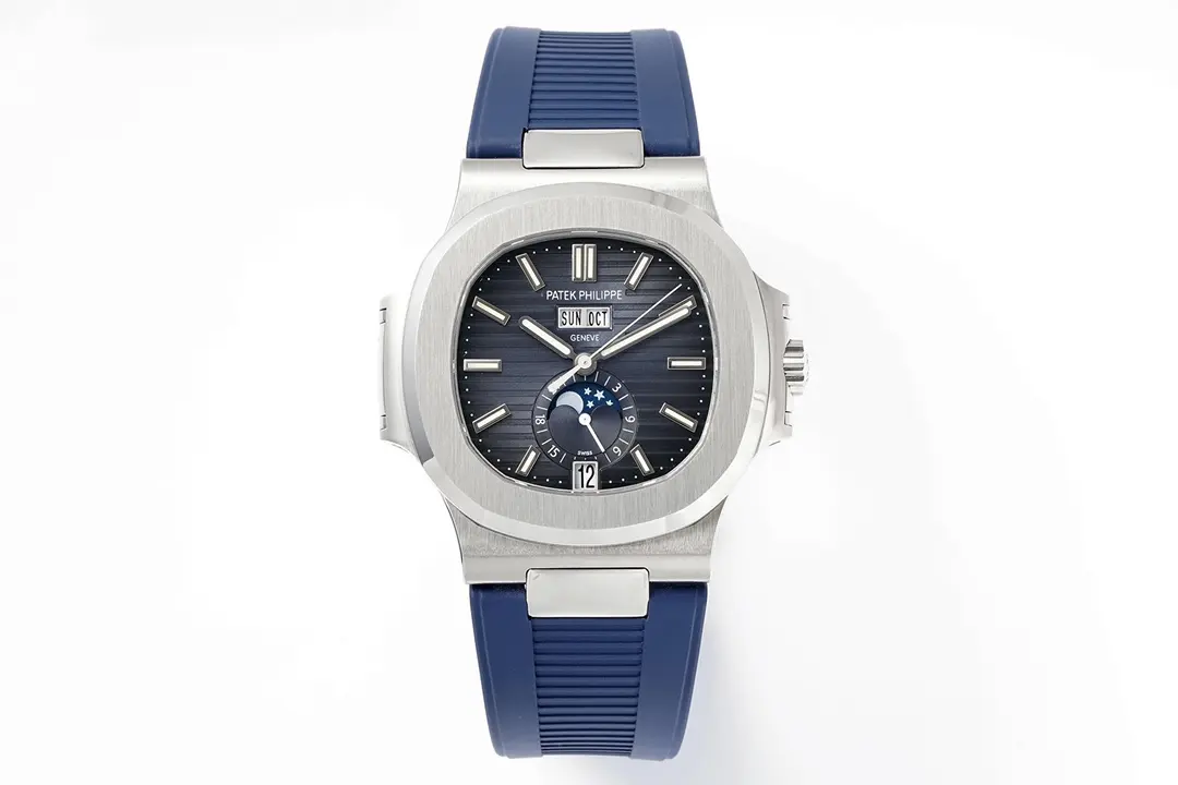 Patek Philippe Blue Nautilus Rubber Watch - Bestter Watches