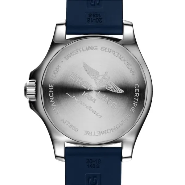 Breitling Superocean Men Automatic Blue Rubber Watch A17366D81C1S2 - Bestter Watches