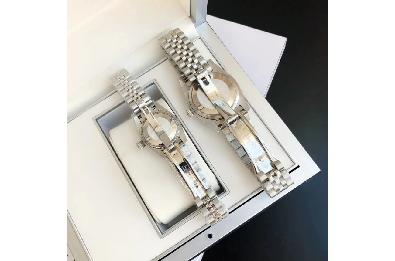 Couple Watches Rolex Datejust 36/28mm SS/SS Jub Pink/Dial - Bestter Watches