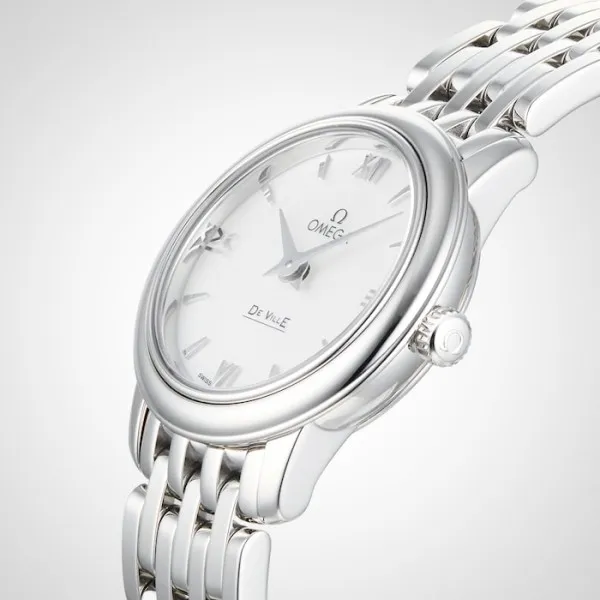 Omega De Ville Women Quartz Mother of Pearl Stainless Steel Watch O42410246005001 - Bestter Watches