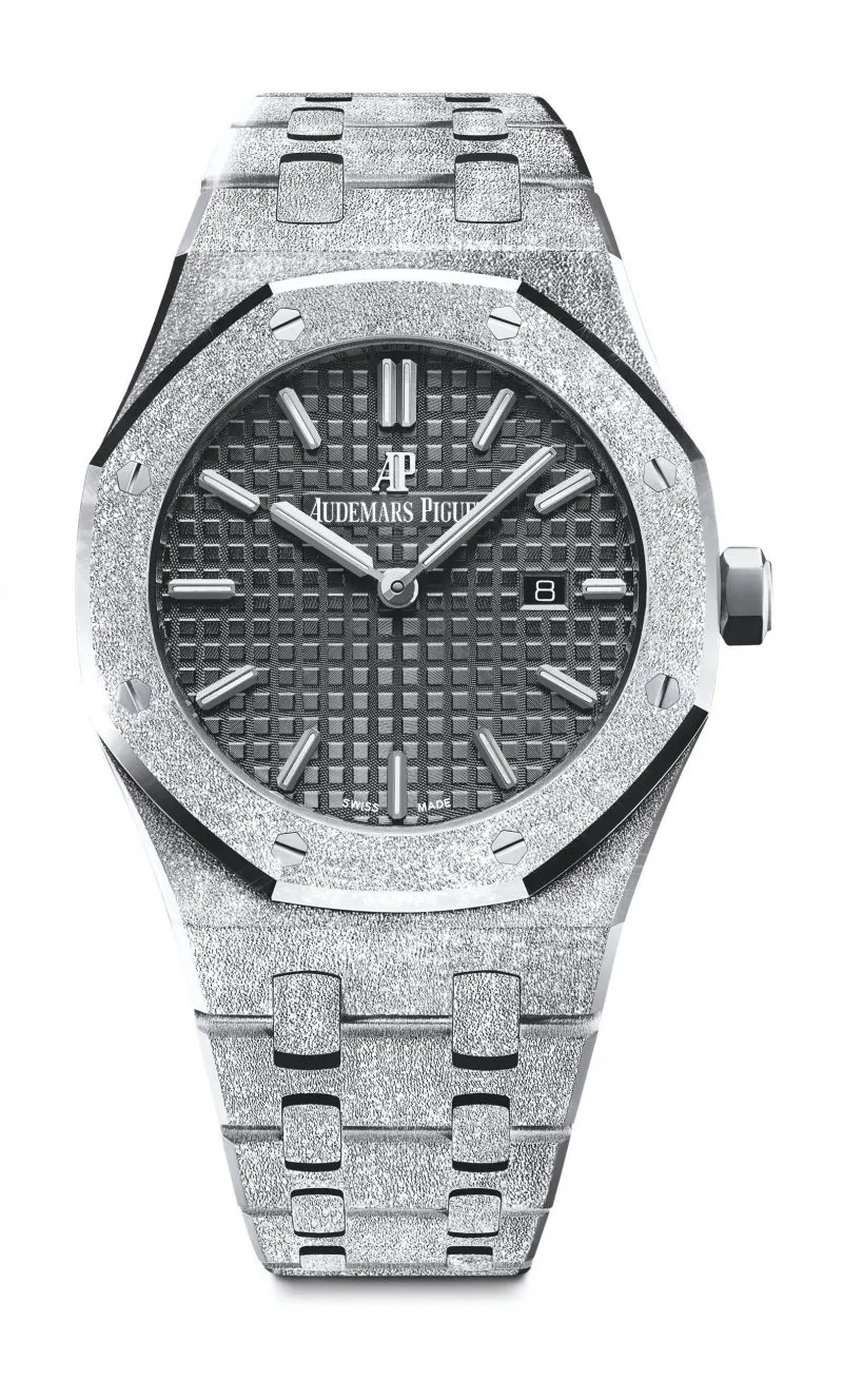 Audemars Piguet Royal Oak Frosted Gold Quartz Black 67653BC.GG.1263BC.02 - Bestter Watches