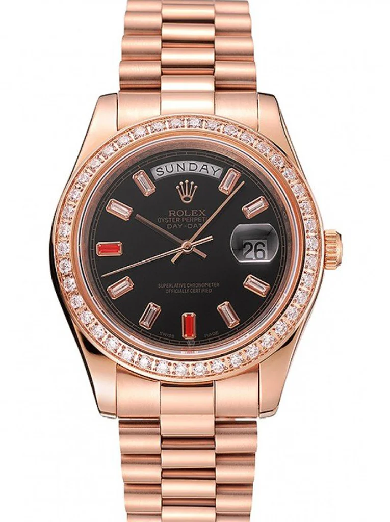 Superclone Rolex Day-Date 40mm Black Dial 1454102 - Bestter Watches