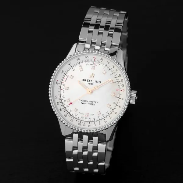 Breitling Navitimer Women Automatic Mother of Pearl Stainless Steel Watch A17395211A1A1 - Bestter Watches