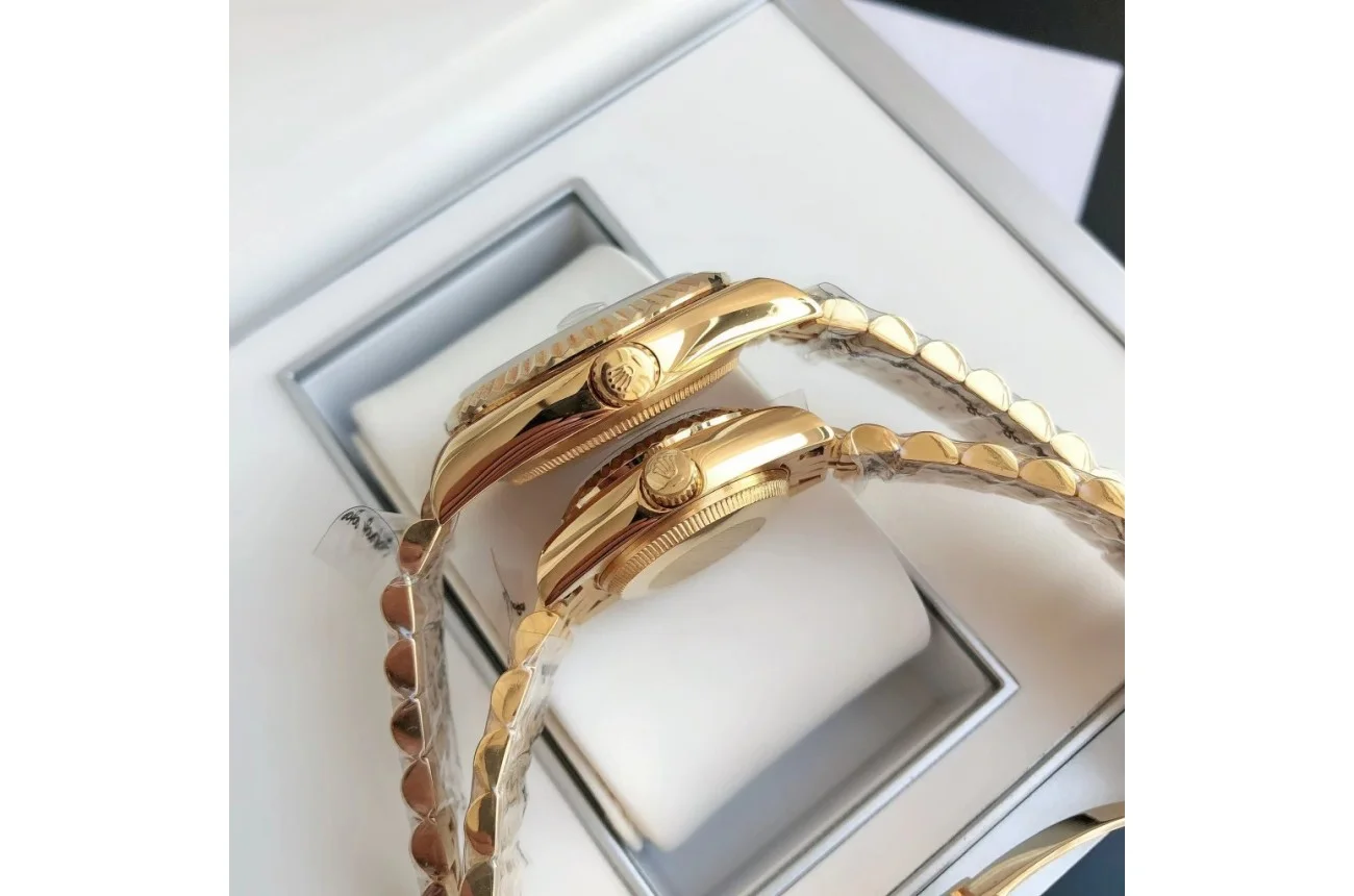 Couple Watches Rolex Datejust 36/28mm RG/RG Jub Gold/Dial - Bestter Watches