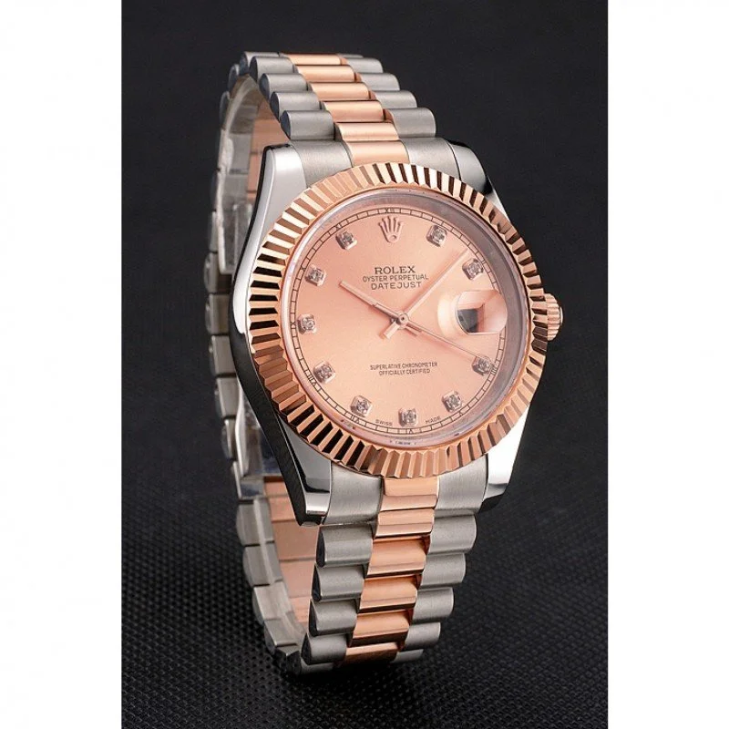 Superclone Rolex Datejust 41mm Rose-Gold Dial REP016816 - Bestter Watches