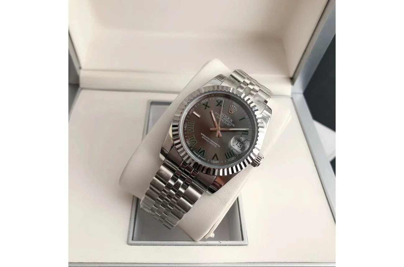 Couple Watches Rolex Datejust 36/28mm SS/SS Jub Grey/Rmn - Bestter Watches