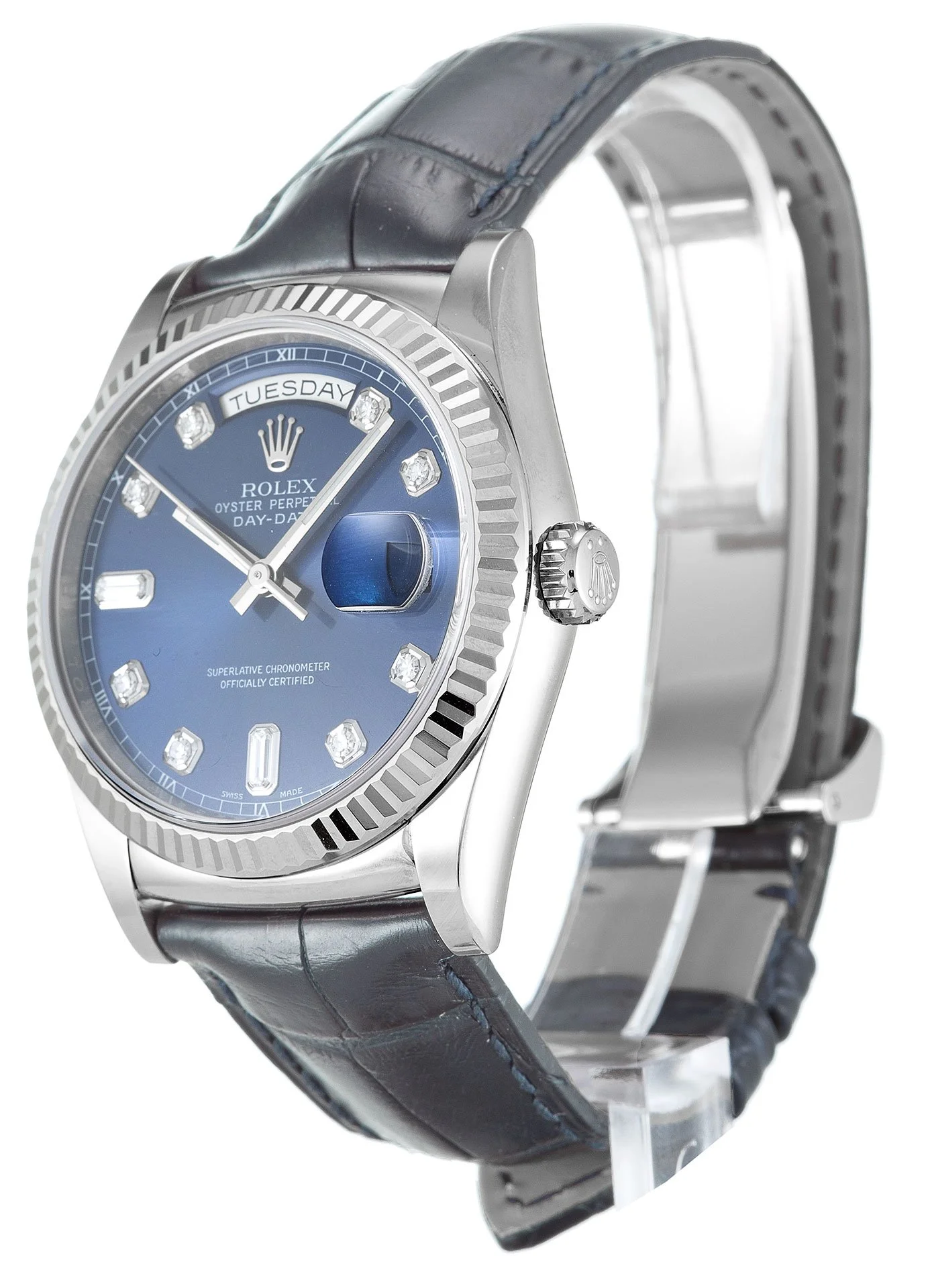 Rolex Day-Date 36mm Blue Dial 118139 - Bestter Watches