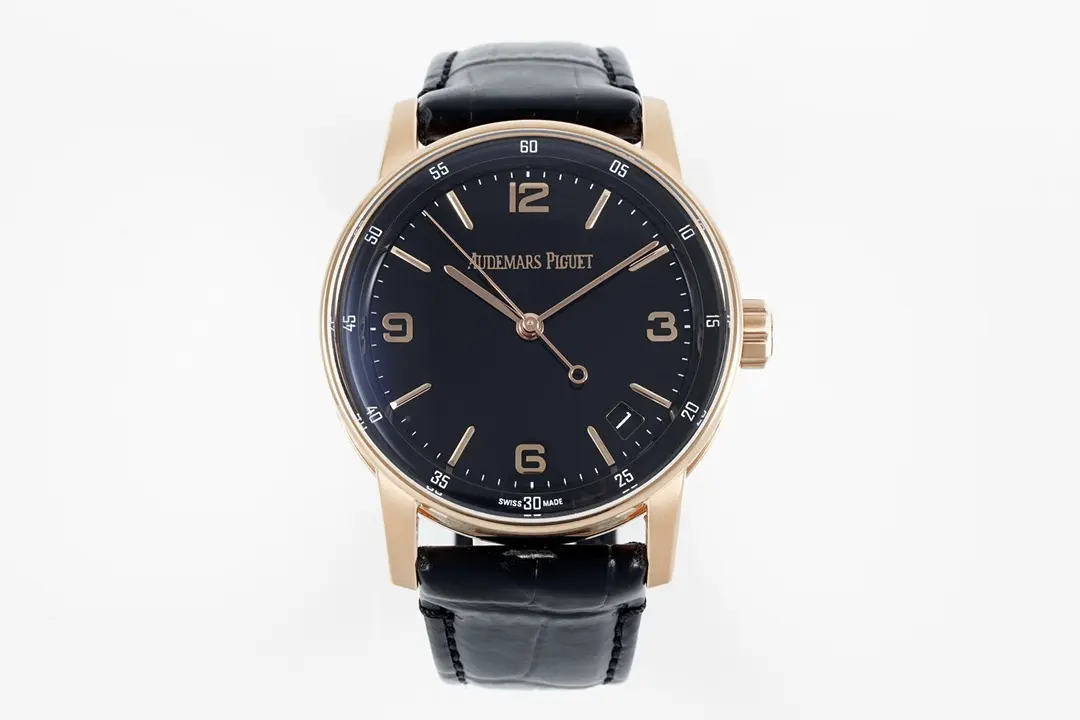 watch Audemars Piguet CODE 11.59 Blue Dial Three-Hand Automatic Watch   Rose Gold and Stainless Steel, 41mm - Bestter Watches